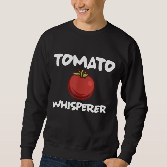 Tomato Whisperer Gift Plant Garden Vegan Lång Ärmad Tröja (Framsida)