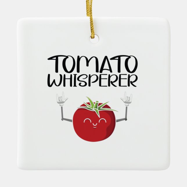 Tomato Whisperer Julgransprydnad Keramik (Framsida)