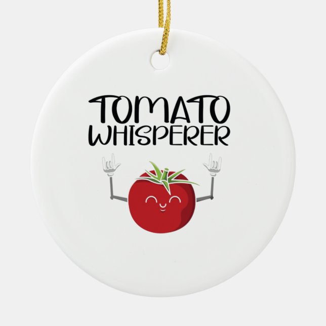 Tomato Whisperer Julgransprydnad Keramik (Framsidan)