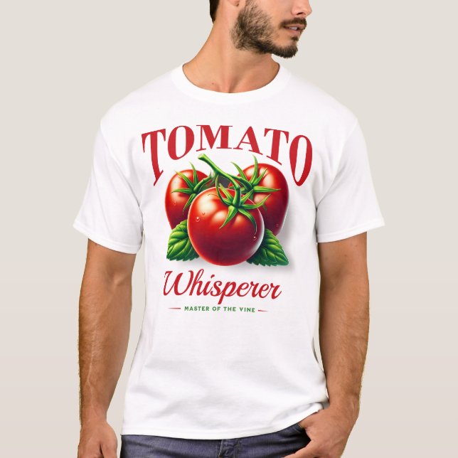 Tomato Whisperer Organic  Älskare T Shirt (Framsida)