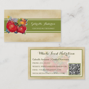 Tomato Whole Food Nutritionist Visitkort