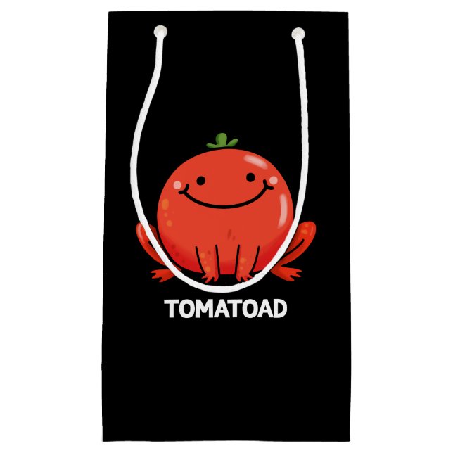 Tomatoad Funny Tomato Toad Pun Mörk BG (Framsidan)
