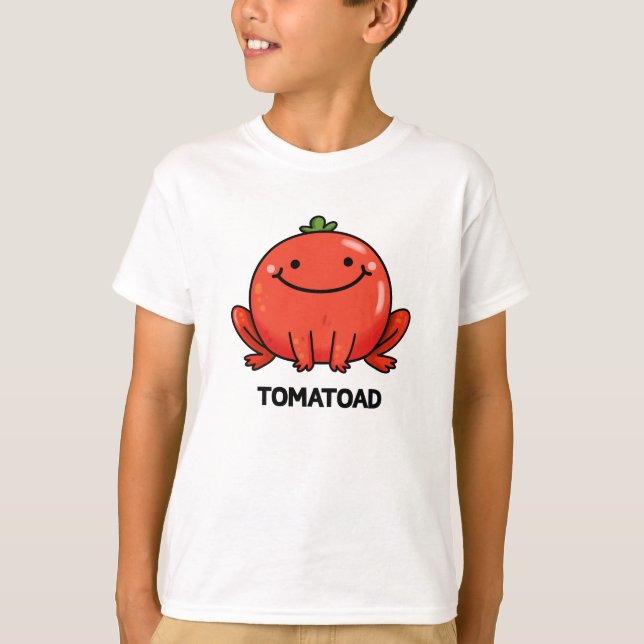 Tomatoad Funny Tomato Toad Pun T Shirt (Framsida)