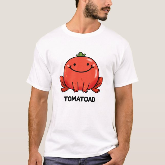 Tomatoad Funny Tomato Toad Pun T Shirt (Framsida)