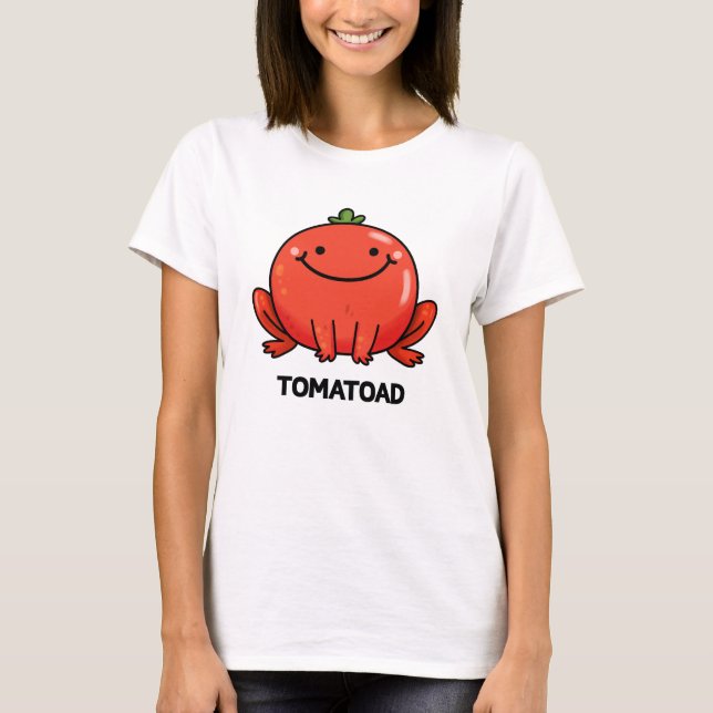 Tomatoad Funny Tomato Toad Pun T Shirt (Framsida)