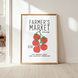Tomatos Bondgårdsmarknad Söt Väggkonst