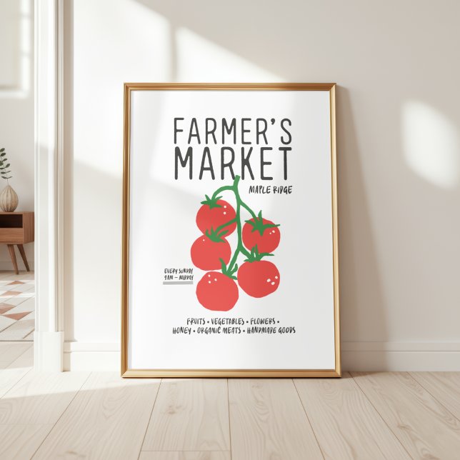 Tomatos Bondgårdsmarknad Söt Väggkonst (Skapare uppladdad)