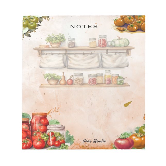 Tomatpastablank notisblock anteckningsblock (Framsida)
