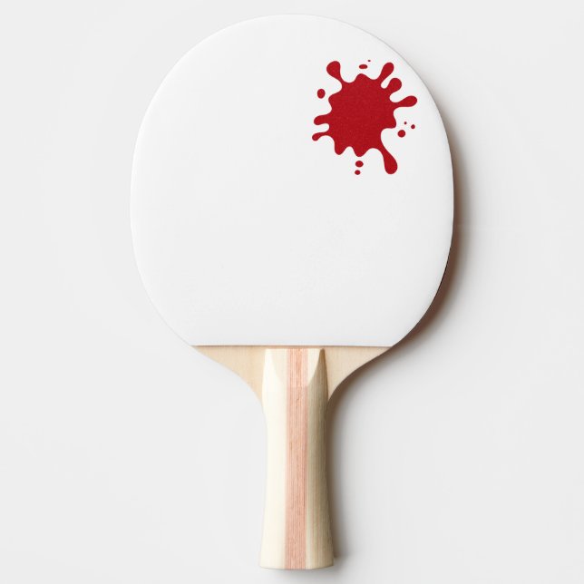 Tomatröd Splash Specialbeställd Ping-Pong-Paddle Pingisracket (Framsidan)