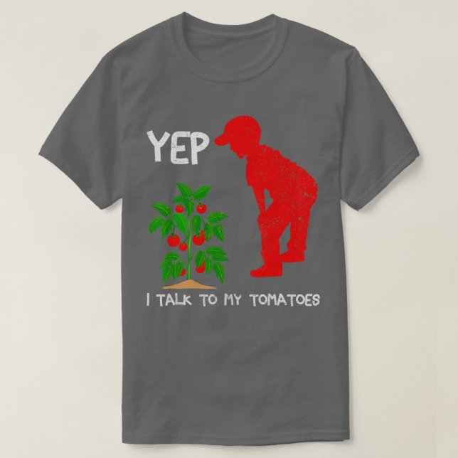 Tomatviskare för trädgårdsmästare och tomater t shirt (Design framsida)