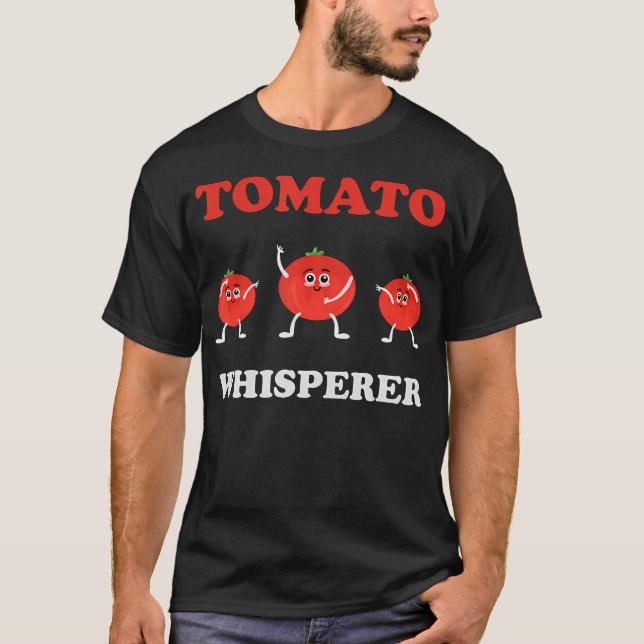 Tomatviskaren Rolig Trädgårdsdesign för Fans T Shirt (Framsida)