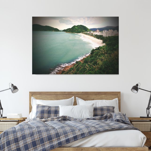 Tombo Beach - Guarujá - Brasilien Canvastryck (Insitu (sovrum))