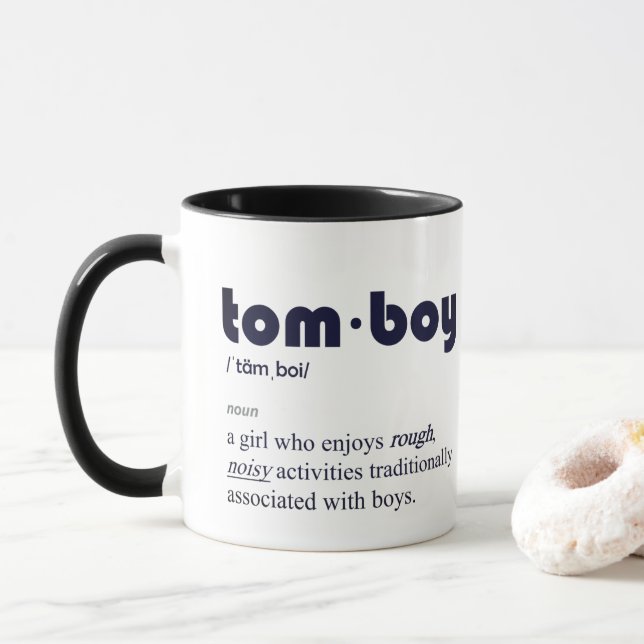 Tomboy Definition Mugg (Med munk)
