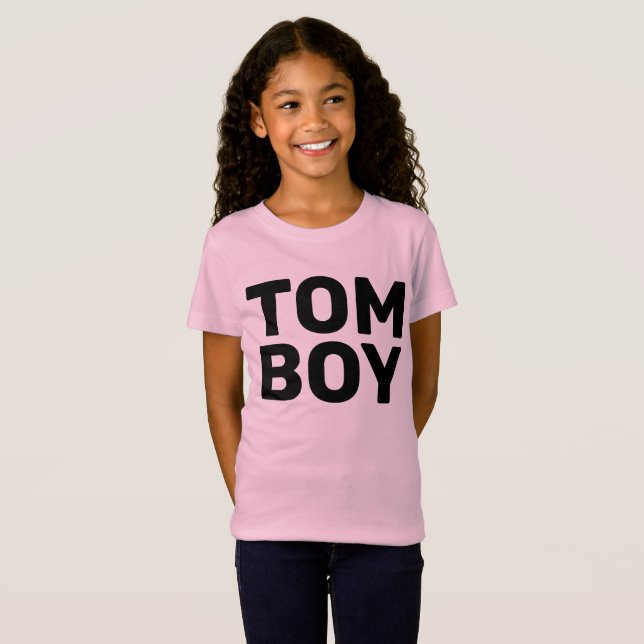 TOMBOY GIRLS KIDS T-SHIRT (Hel framsida)