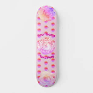 Tomboy Rosa Boho Blomma Skateboard
