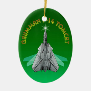 Tomcat F-14 Julgransprydnad Keramik