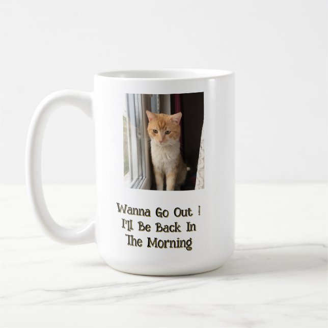Tomcat, Foto, Rolig text fram och bak, Anpassa, Kaffemugg (Vänster)