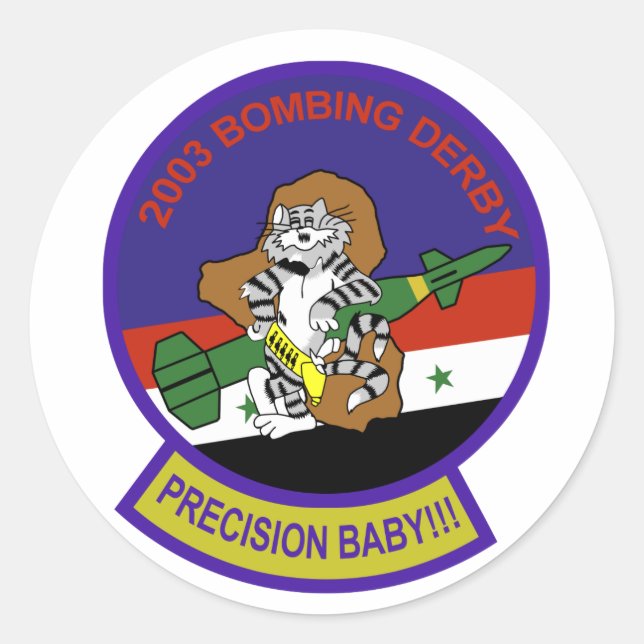 Tomcat Patch Runt Klistermärke (Framsida)