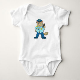Tomcat som polis med Uniform & Microphone T Shirt
