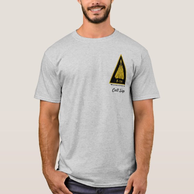 Tomcaten F-14 - tända kulört T-shirt (Framsida)