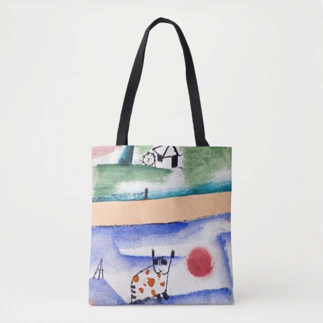 Tomcat's Turf, Paul Klee Tote Bag Tygkasse (Framsida)