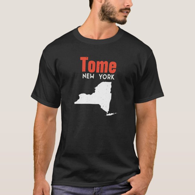 Tome New York USA State America Travel New Yorker T Shirt (Framsida)