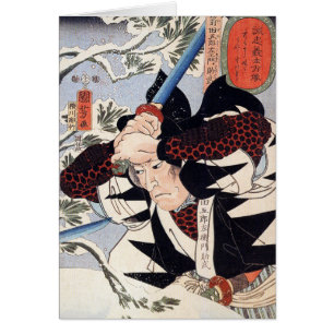 Tominomori Utagawa Kuniyoshi Hälsningskort