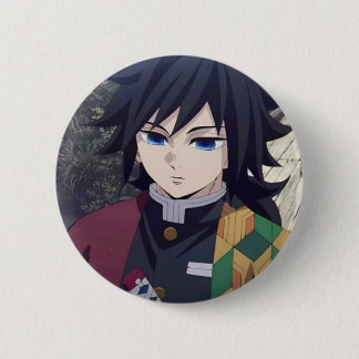 Tomioka Giyu Brosch från anime-serien Demon Slayer Knapp