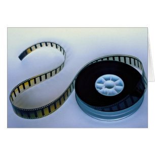 tomma 35mm filmar rullen hälsningskort