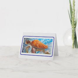 Tomma anteckningskort för Seaturtle