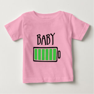 Tomma batterier – Bebis T Shirt