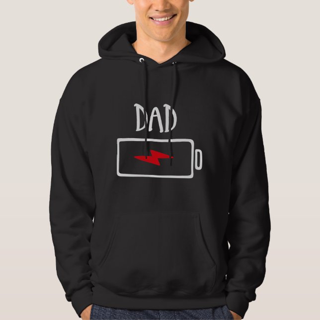 Tomma Batterier – Pappa Hoodie (Framsida)