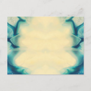 Tomma beställnings- eleganta juvelblått sparar meddelande vykort