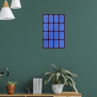 Tomma Blå Glasstänger Poster