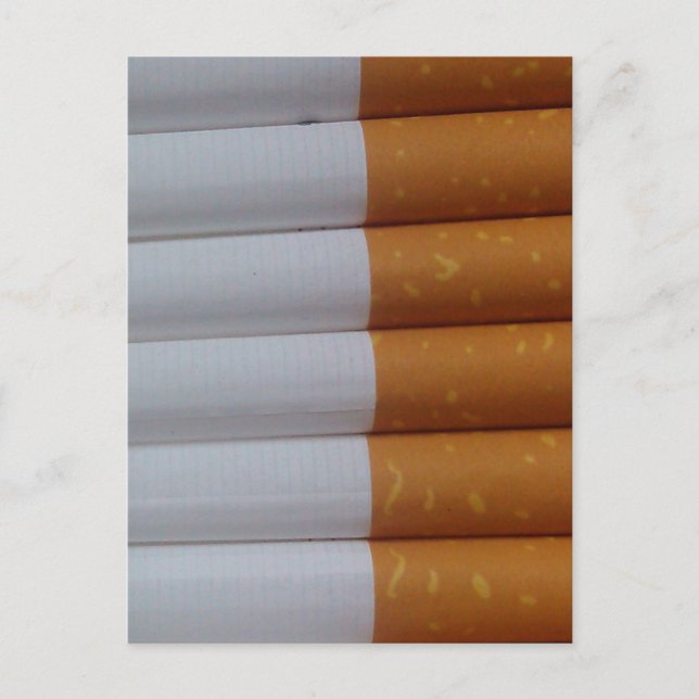 Tomma cigaretter grupperade tillsammans vykort (Framsida)