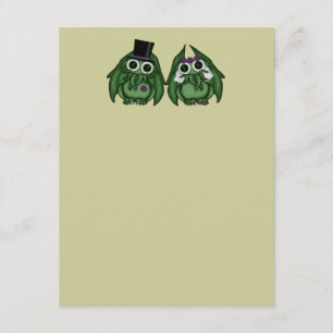 Tomma Cthulhu bröllopsinbjudningar Inbjudningar