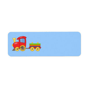 Tomma etiketter för Choo Choo tåg Returadress Etikett
