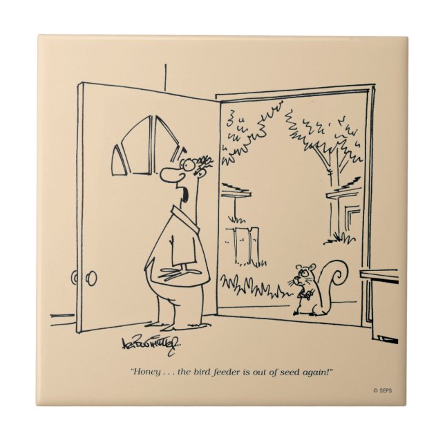 Tomma födofeeder 2 kakelplatta (Framsidan)