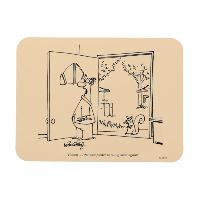 Tomma födofeeder 2 magnet (Horisontell)