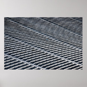 Tomma fotbollsstadionsäten poster