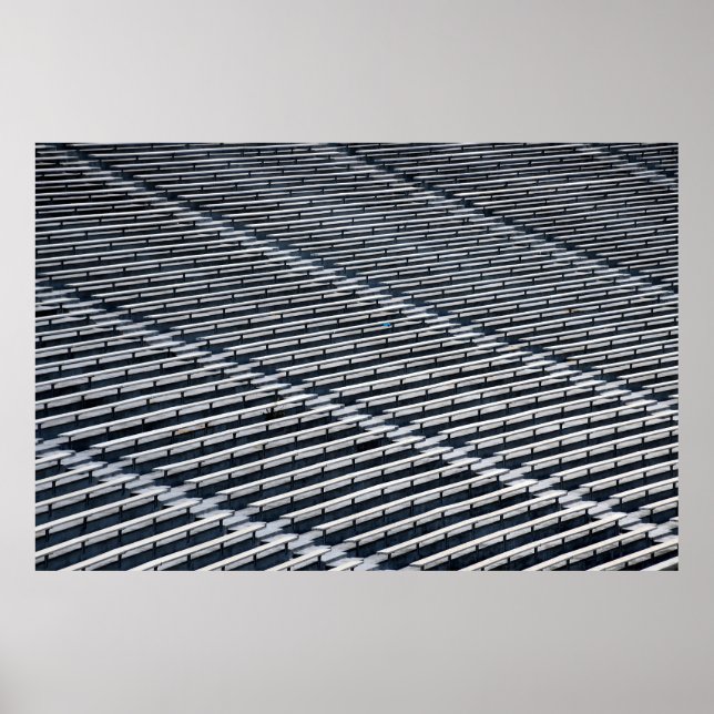 Tomma fotbollsstadionsäten poster (Framsidan)