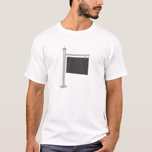 Tomma grått-mörk-skylt t shirt (Framsida)
