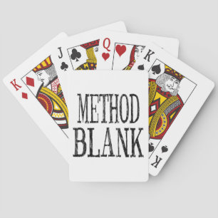 Tomma klädpokerkort för metod kortlek