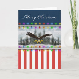 Tomma kort för Patriotic Eagle God jul