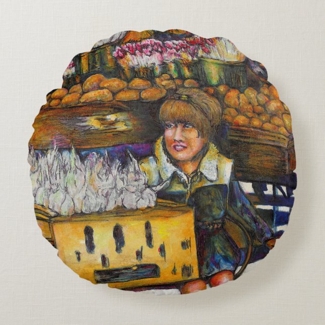 Tomma krafter rund kudde (Framsidan)