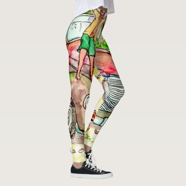 Tomma lott och gammala rostiga bilar - liv på luta leggings (Höger)