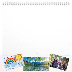 Tomma månadstidningkalendrar eller TILLFOGAR DINA Kalender