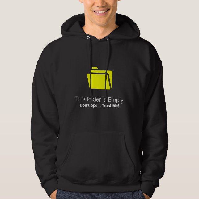 Tomma mappnoder hoodie (Framsida)