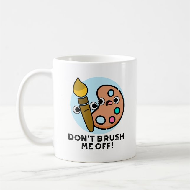 Tömma mig inte av den fina Art Pun Kaffemugg (Vänster)