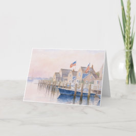 Tomma Nantucket Harbour-mappar Anteckningskort